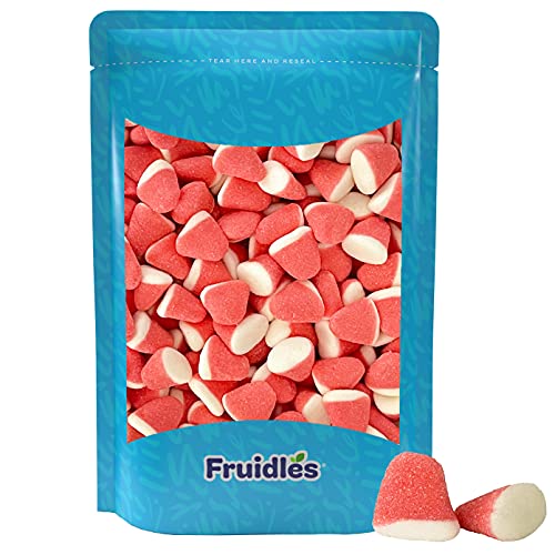 Strawberry Gummi Drops Candy, Sugar Coated Fruit Flavored Gummies