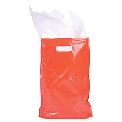 Plastic Bags, Die Cut Handle, Glossy Plastic High Density Shopping Merchandise Goodie Bag, 9