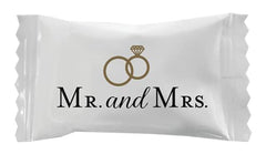 Mr. & Mrs. Wedding Butter Mints, Individually Wrapped