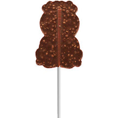 Valentine's Day Puppy Big Chocolate Lollipop Holiday Treats, Milk Chocolate Pop Party Bag Fillers, Individually Wrapped, Kosher Certified, 3oz Chocolate Sucker