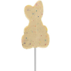 Decorated Easter Bunny Big Milk Chocolate Lollipop, 3oz Chocolate Sucker