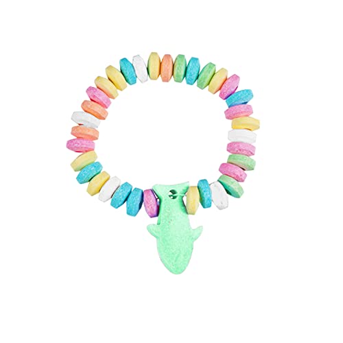 Shark Candy Bracelet, Stretchable Multicolor Fruit-Flavored Chewables for Party Favors