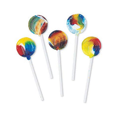 Lollipops Suckers, Sugar-Free, Pediatric Rainbow, Tooty Fruity Flavor, Kosher, Individually Wrapped