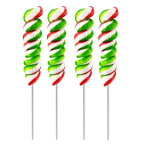 Christmas Lollipops Swirls, Mixed Fruit Flavor
