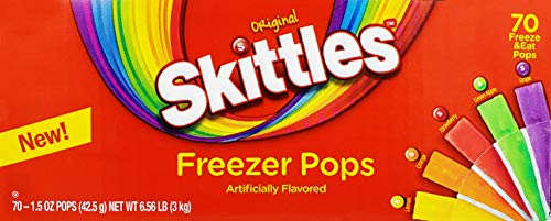 Skittles Fun Pops, Original Freezer Pops, Taste The Rainbow, 1.5oz Popsicle