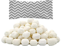 Chevron Metallic Silver Butter Mints, Individually Wrapped
