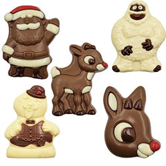 Assorted Christmas Chocolate Holiday Treats, 2.5oz Chocolate Bar (3-Pack Variety)