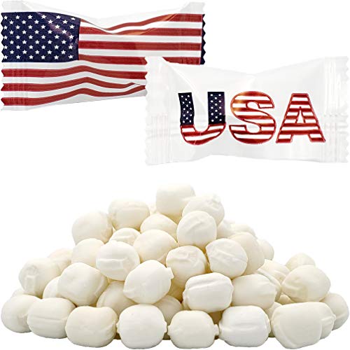 Patriotic Flag USA Butter Mints, Individually Wrapped