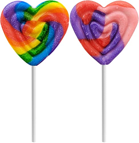  Mixed Fruit Flavor Large Rainbow Lollipops Candy