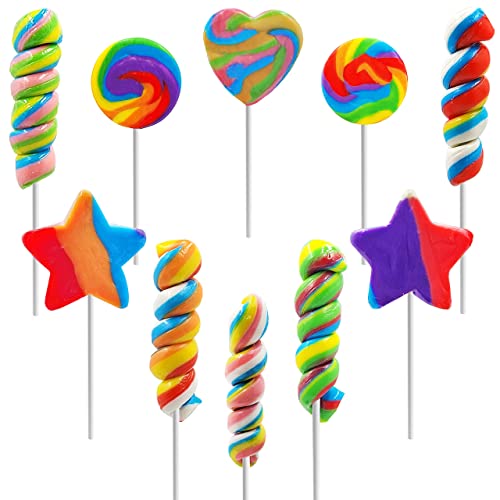 rainbow lollipop swirl