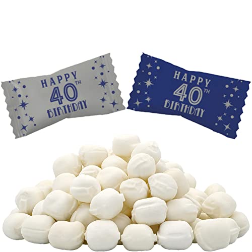 40th Birthday Butter Mints, Individually Wrapped
