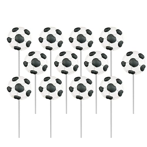 Super Sports Ball Candy Basketball, Football, Soccer, and Baseball, Individually Wrapped Sport Variety Pack (Soccer, 24-Pack)