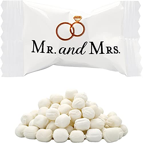 Mr. & Mrs. Wedding Butter Mints, Individually Wrapped
