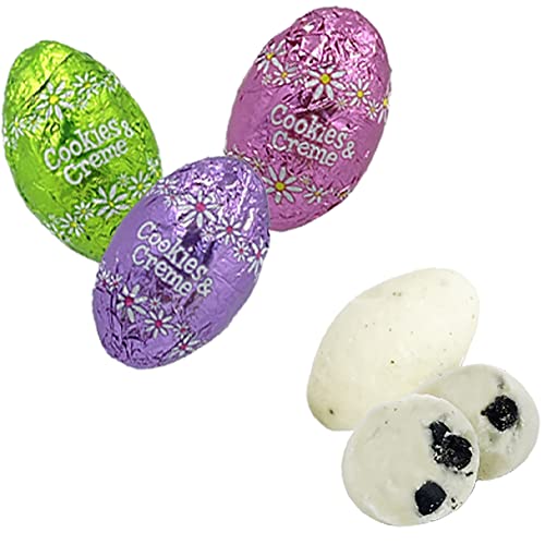 Easter Cookies & Cream Chocolate Eggs, 1 Pound