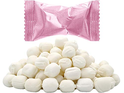 Pastel Pink Butter Mints, Individually Wrapped (110 Pieces) | Fruidles