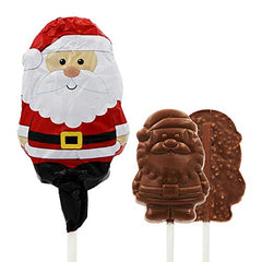 Christmas Milk Chocolate Lollipops Santa Big Double Crisp
