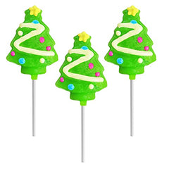 Christmas Tree Lollipop Sucker, Mixed Fruit Flavor