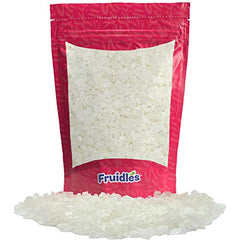 Natural White Rock Sugar For Tea and Coffee, Clear Pure Cane Sugar Crystals, Dissolves Quickly, Resealable Bag