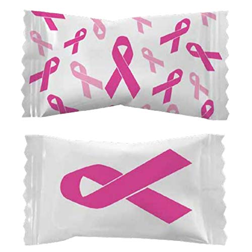 Pink Ribbon Butter Mints, Individually Wrapped, 110 Pieces | Fruidles