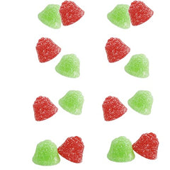 Christmas Holiday Jelly Bells Mix Fruit Gummy Candy, Half-Pound
