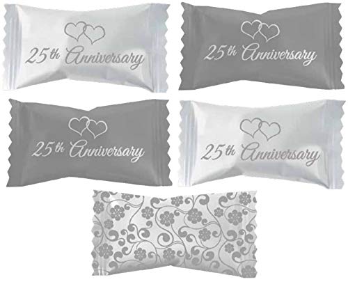 25th Anniversary Butter Mints, Individually Wrapped