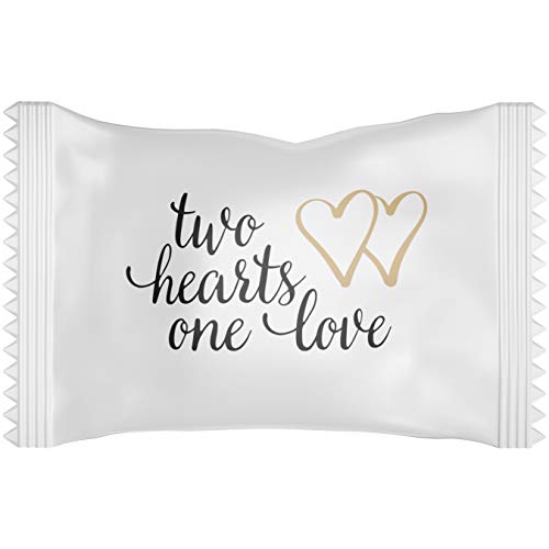 Two Hearts One Love Butter Mints, Individually Wrapped