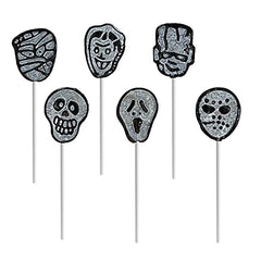 Halloween Lollipops Tattoo, Skulls, Mummies, and Ghosts Suckers Candy