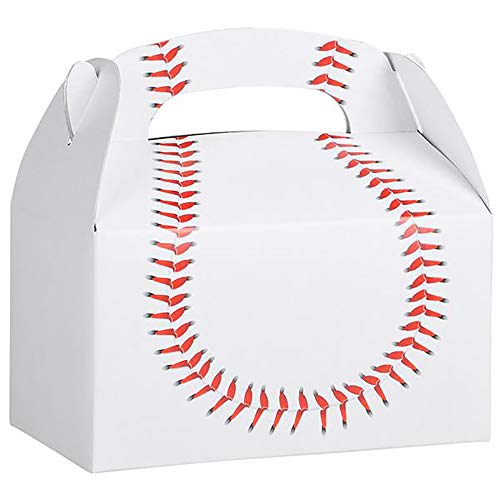 Sports Treat Boxes, Goodies Favor Giveaway Gift-Box for Kids Birthday Party Favors, Weddings Events, Baby Shower, 6.25" x 3.5" x 3.5" Inch Box