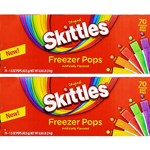 Skittles Fun Pops, Original Freezer Pops, Taste The Rainbow, 1.5oz Popsicle