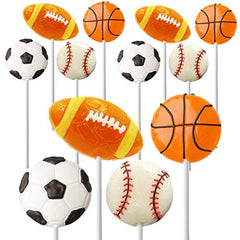 Super Sports Ball Candy Basketball, Football, Soccer, and Baseball, Individually Wrapped Sport Variety Pack
