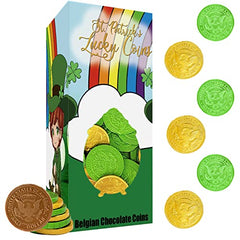 St. Patrick's Day Chocolate Leprechaun Lucky Gold and Green Coins