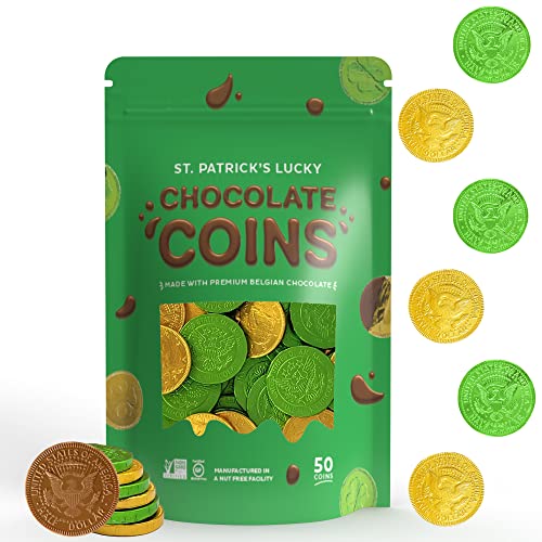 St. Patrick's Day Chocolate Gold and Green Coins
