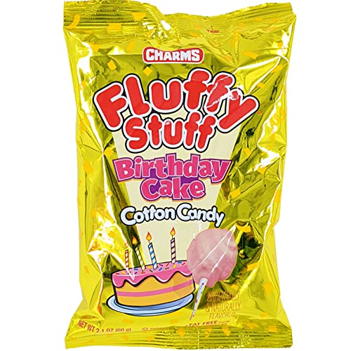 Birthday Cake Cotton Candy Bag, 2.1oz Bag (3-Pack)