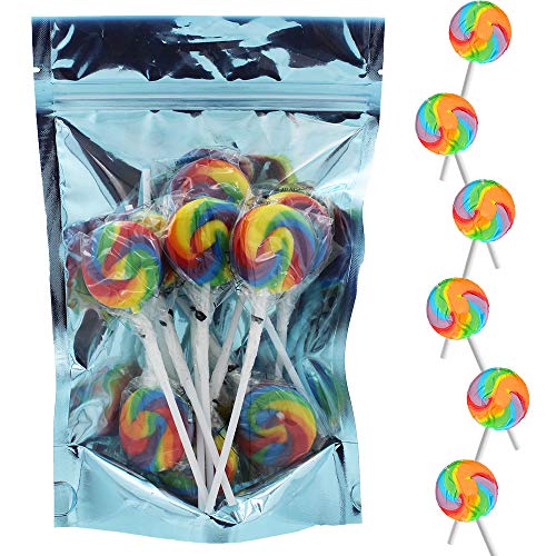  Mixed Fruit Flavor Large Rainbow Lollipops Candy