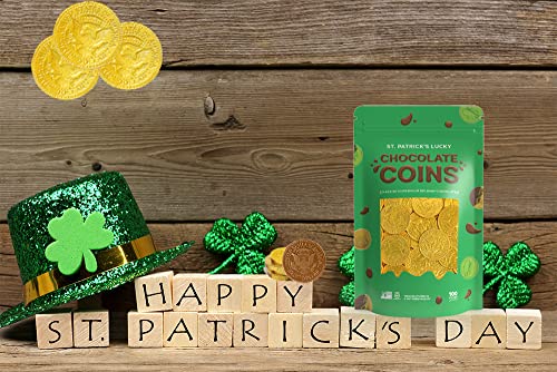 St. Patrick's Day Chocolate Leprechaun Lucky Gold Coins