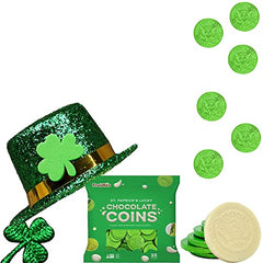 St. Patrick's Day White Milk Chocolate Green Coins