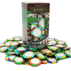 Casino Poker Chips, Belgian Milk Chocolate Coins