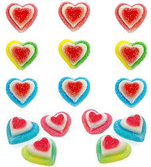 Valentine's Assorted Gummi Hearts Candy, Delicious Fruit Flavored Gummies