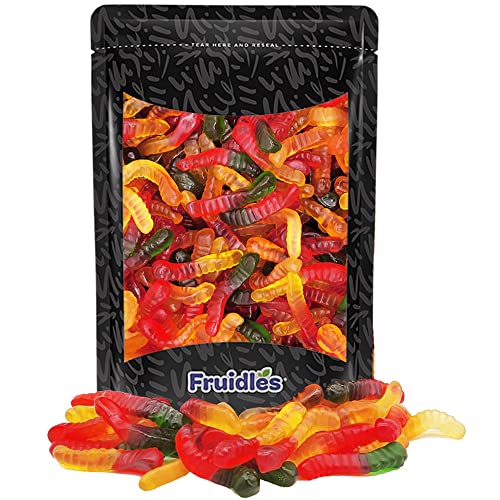 Mini Gummi Worms Candy, Assorted Fruit Flavors Gummies, Allergy Friend ...