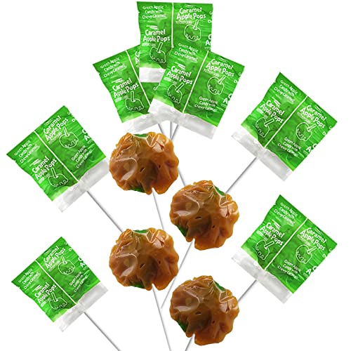 Caramel Apple Pops Lollipops Suckers, Individually Wrapped
