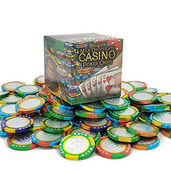 Casino Poker Chips, Belgian Milk Chocolate Coins