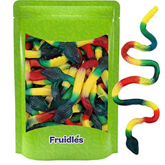 Giant Gummi Rattle Snake Candy, Fruit Flavored Gummies