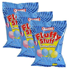 Cotton Candy Blue, Pink, Green, and Yellow, 3* 2.1oz Bag