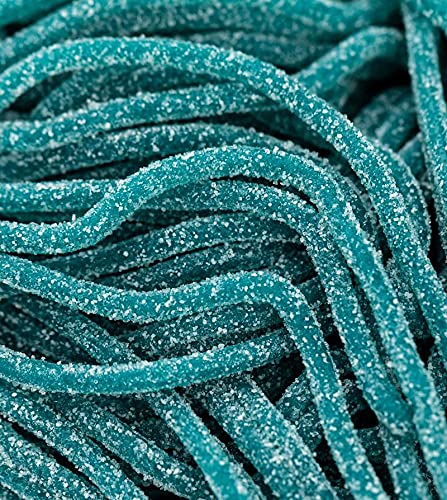 Sour Blue Raspberry Licorice Laces Candy