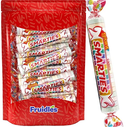 Smarties Ropes Giant Smarties Hard Candy Roll, Assorted Flavors | Fruidles