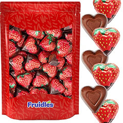 Valentine's Milk Chocolate Strawberry Cream Hearts, 2 Pounds (80 Count)