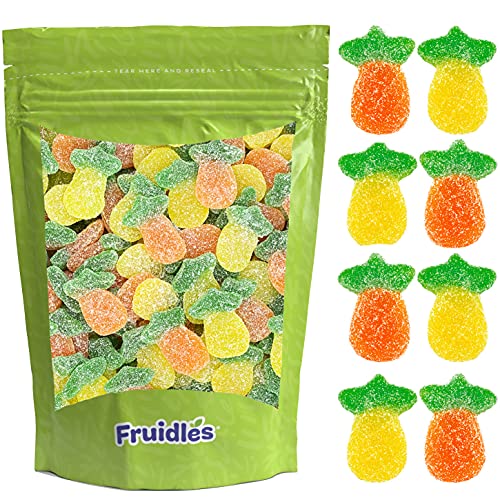 Sour Pineapple Gummies Candy, Fruit Flavored Gummi