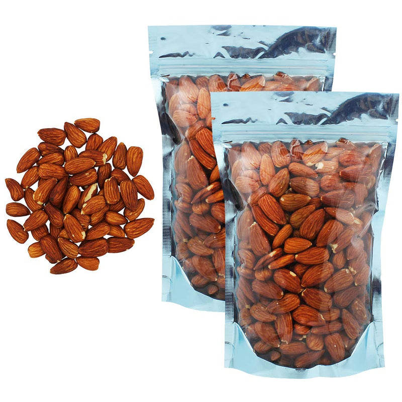 Roasted Almonds, High Protein, Steam Pasteurized, Probiotic, Raw, (Roasted & Unsalted, 2 Pound)
